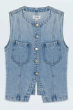 Gia Fitted Collarless Vest