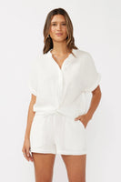 Gauze Twist Front Top