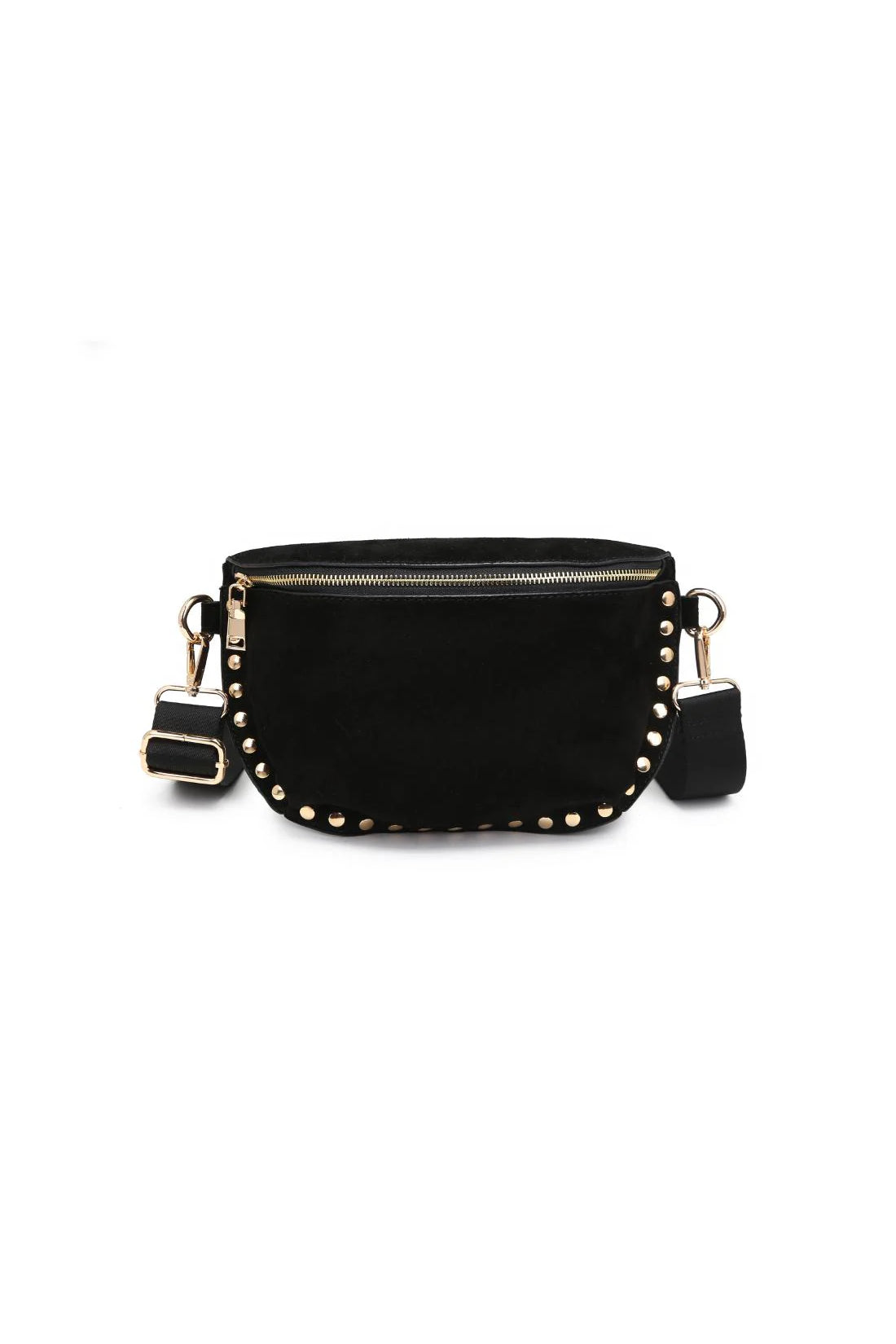 Gizelle Suede Belt Bag Black