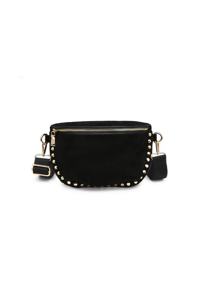 Gizelle Suede Belt Bag Black