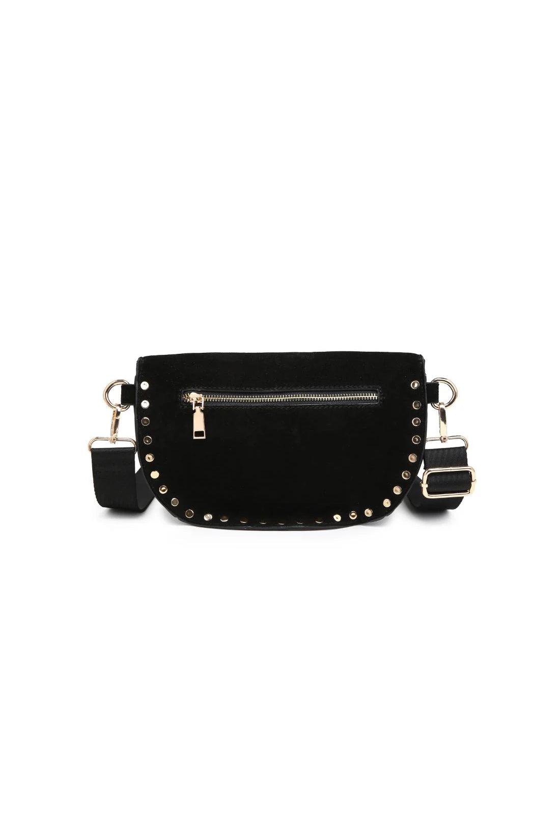 Gizelle Suede Belt Bag Black