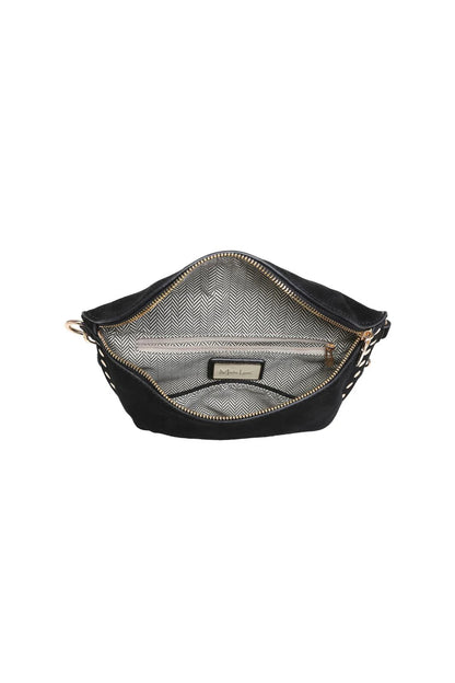 Gizelle Suede Belt Bag Black