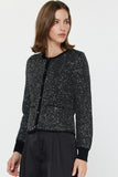 Glittered Sequin Knit Cardigan