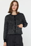 Glittered Sequin Knit Cardigan