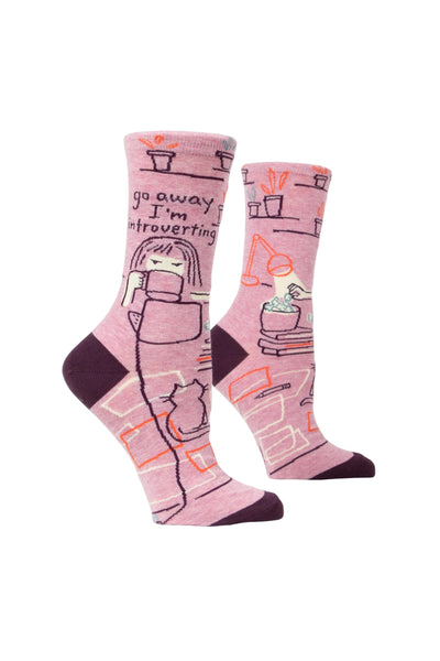 Go Away I'm Introverting Socks