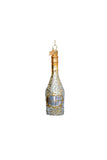 Gold/Diamonds Champagne Bottle Ornament