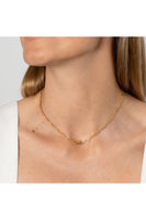 Gold Jessa Lock Necklace