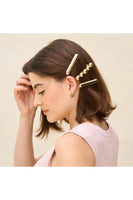 Gold Metal Barrettes