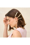 Gold Metal Barrettes