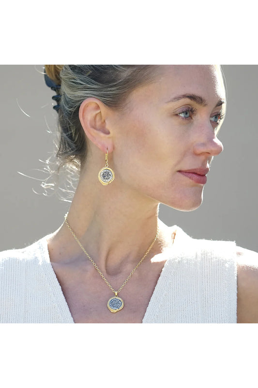 Gold Mini Guna Wax Seal Necklace