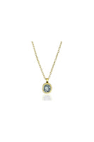 Gold Pavia Coin & Frame Necklace