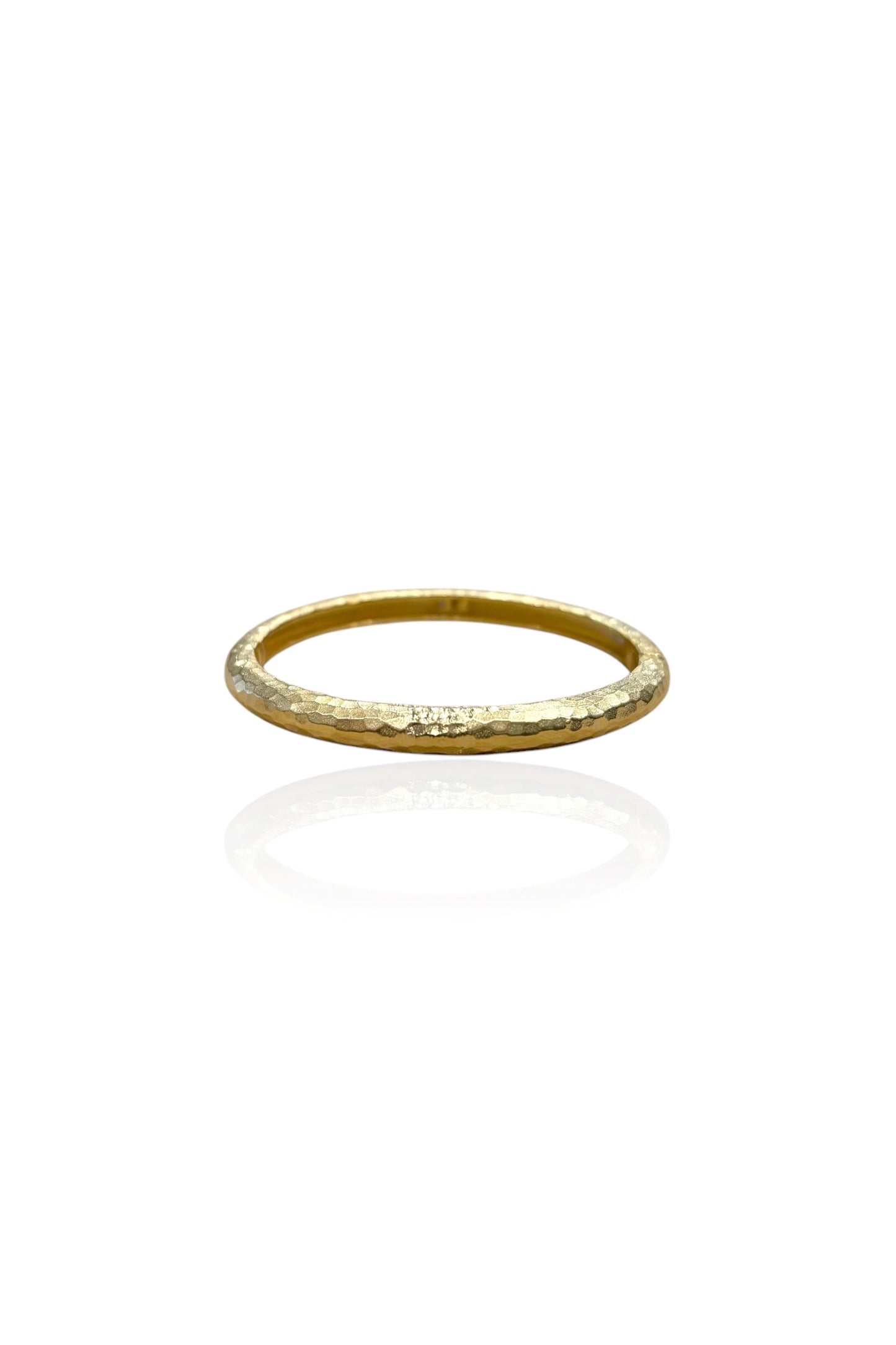Gold Riva Hammered Bangle