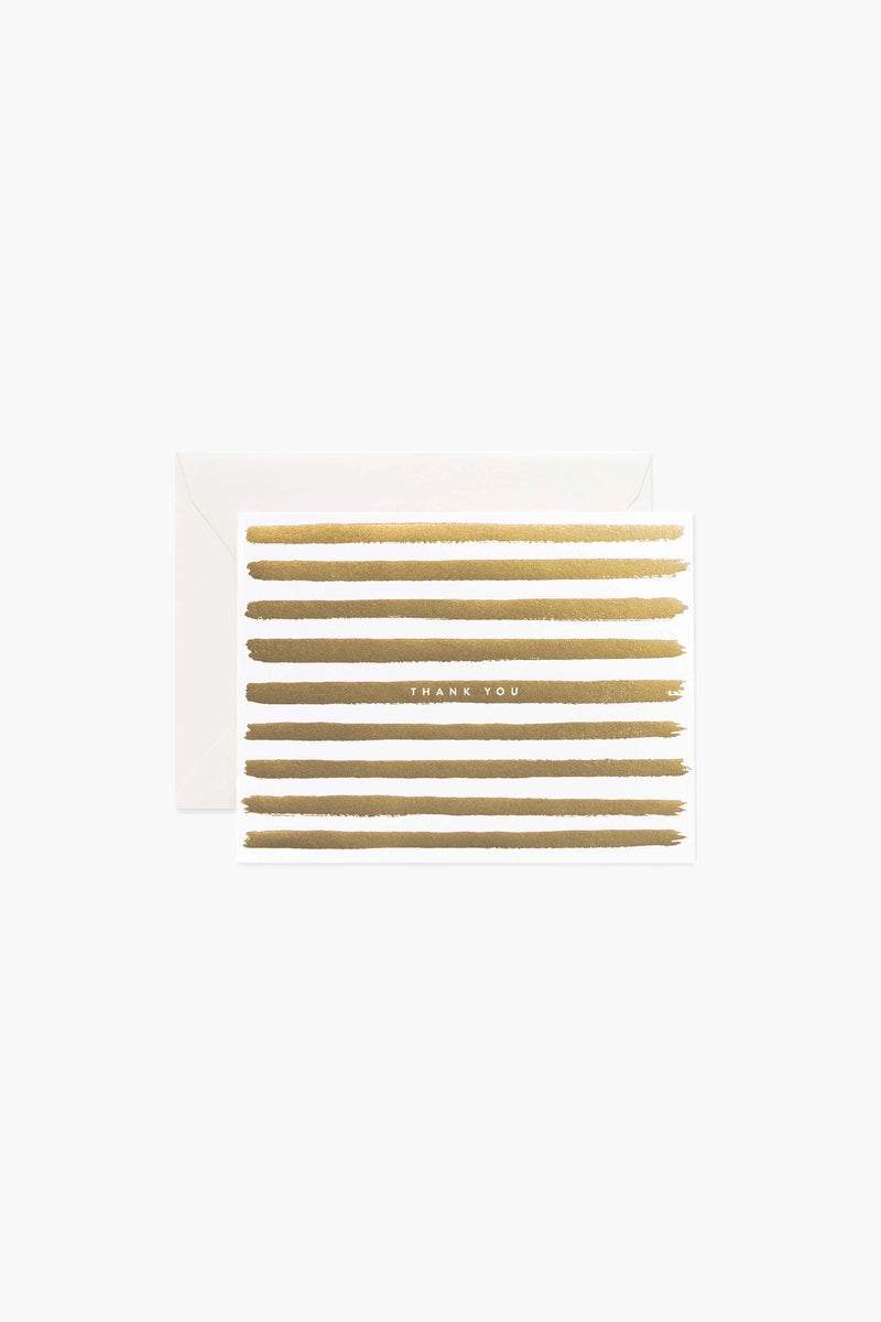 Gold Stripes Thank You Cards Boxed Set – SF Siren