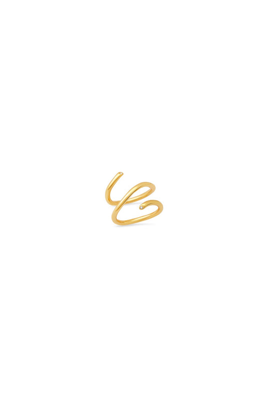 Gold Tubular Wrap Ring