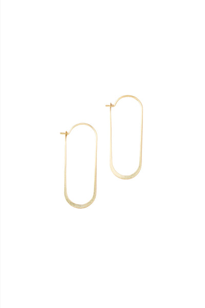 Gold Vermeil Cosmic Oval Earrings