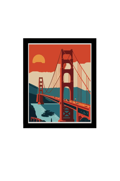 Golden Gate Evening Commute 8x10 Print