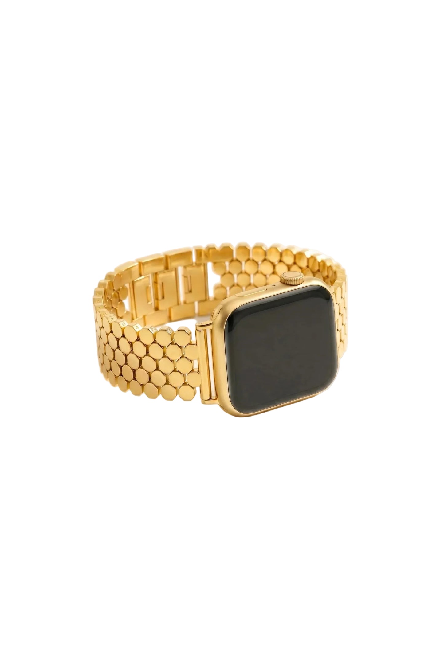 Golden Honeycomb Luxury Apple Watch Strap