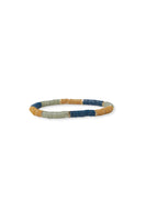 Three-Color Block Sequin Stretch Bracelet