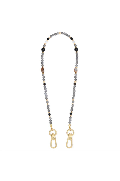 Gray Agate Balance Phone Chain