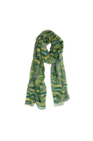 Green Abstract Ikat Scarf