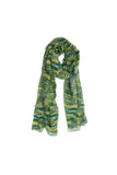 Green Abstract Ikat Scarf