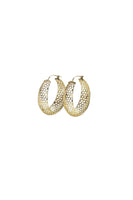 Gretchen Honeycomb Hoop Earrings