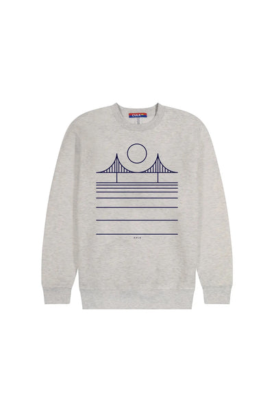 Grey Minimal Bridge Sweatshirt