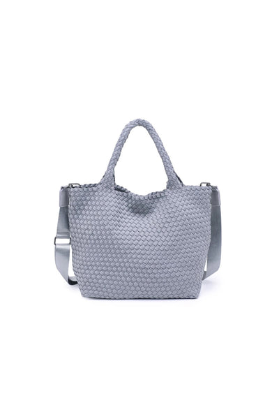 Grey Sky's the Limit Medium Woven Tote