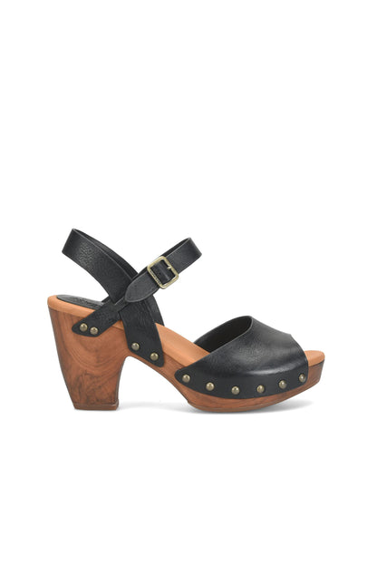 Gwen Peep Toe Platform Sandal Black
