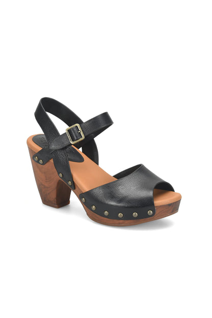 Gwen Peep Toe Platform Sandal Black
