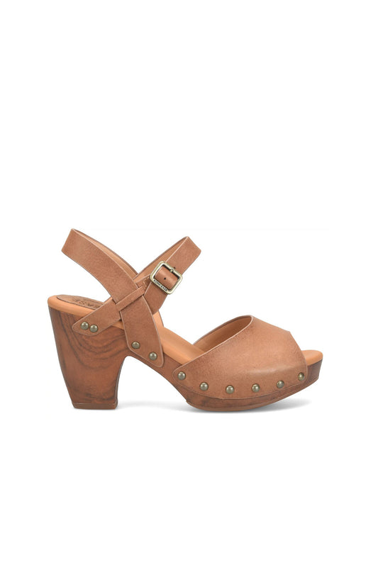 Gwen Peep Toe Platform Sandal Brown
