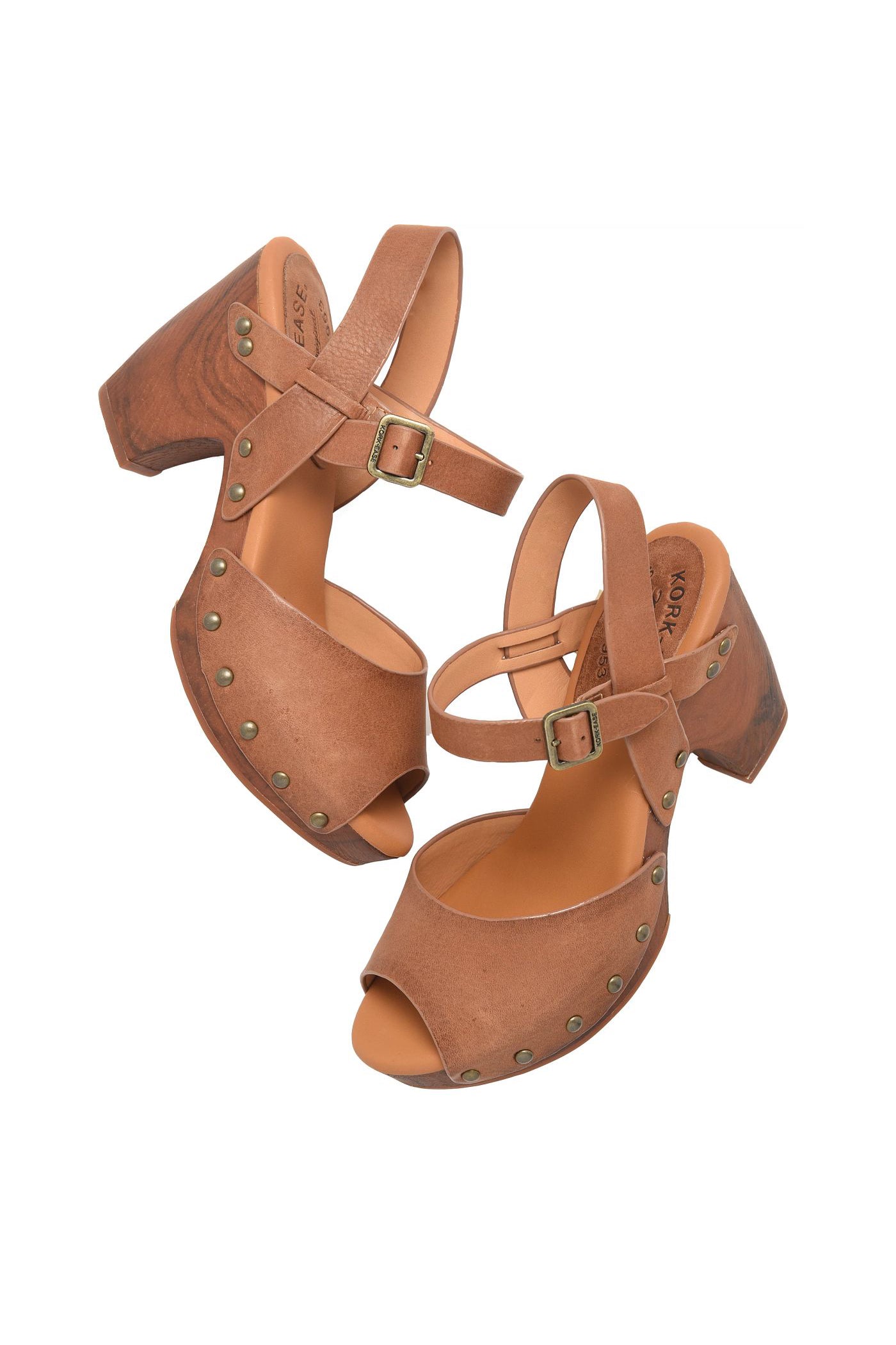 Gwen Peep Toe Platform Sandal Brown