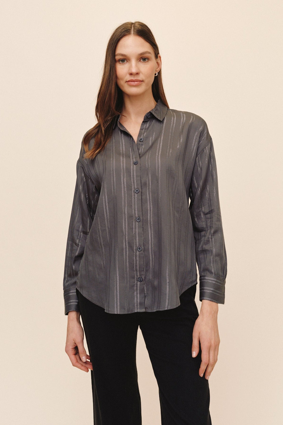 B2446-M65-304 - OVERSIZED BUTTON DOWN