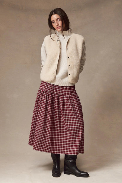 Gia Oxford Midi Skirt