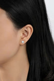 Halo Stud Earrings Opal