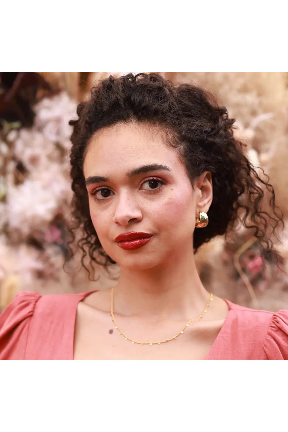 Hammered Vintage Style Hoops Gold
