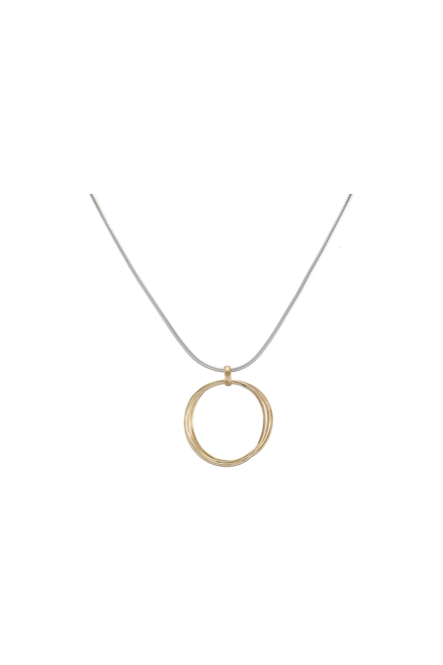 Hammered Rings Necklace