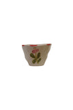 Hand-Painted Flower Stoneware Cup