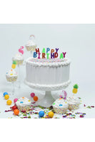 Happy Birthday Glitter Candle Set