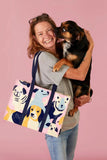 Happy Dogs Shoulder Tote