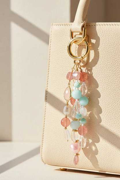 Harmony Bag Charm Rose Quartz