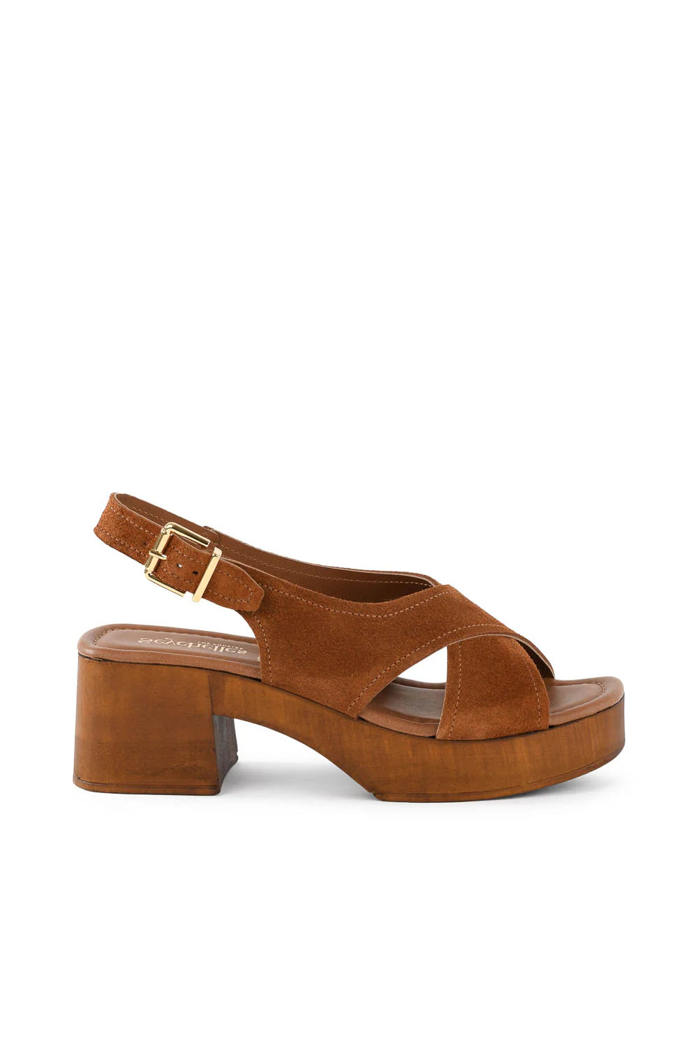 Heart Of Gold Suede Platform