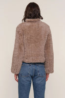 Deline Faux Fur Jacket Stone
