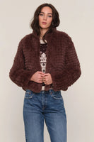 Deline Faux Fur Jacket Mocha