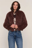 Deline Faux Fur Jacket Mocha