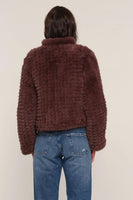 Deline Faux Fur Jacket Mocha