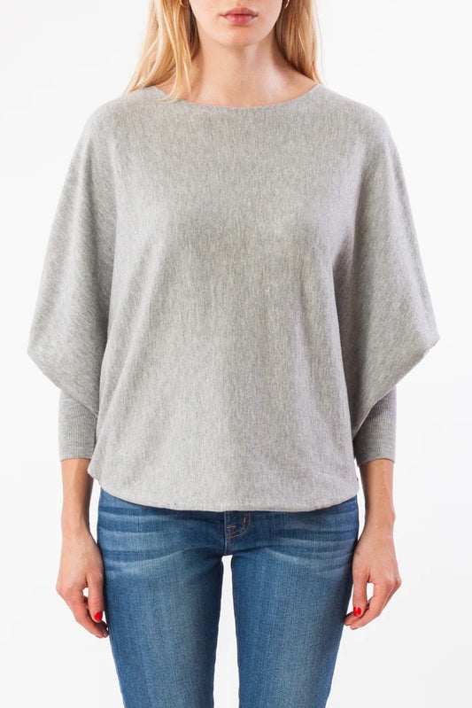 Lightweight Dolman Sweater Heather Grey