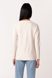Heather Stone Knot Front Sweater