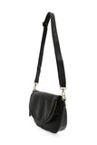 Helene Small Saddle Crossbody Black