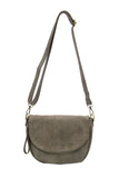 Helene Small Saddle Crossbody Dark Taupe